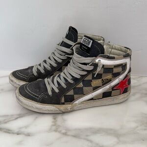 Golden goose high top Slide skater style sneaker